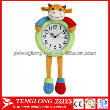 Promotion! Plush clock cover animal clock cover cow clock cover